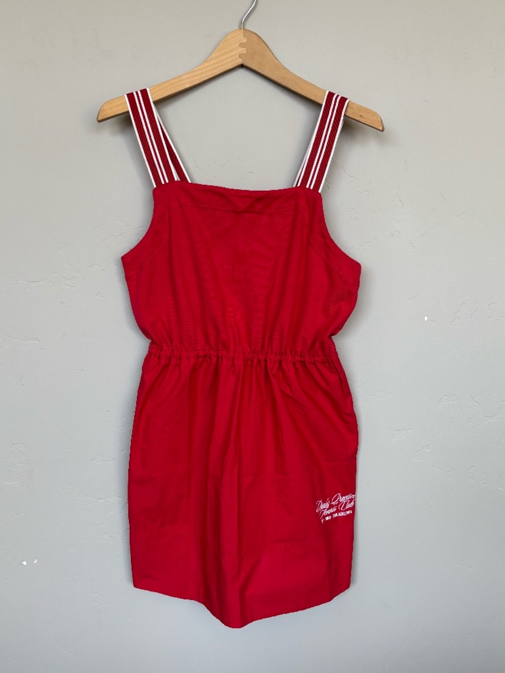 NWT $98 Anthropologie Daily Practice Passing Shot Sleeveless Mini Dress Red Sz S
